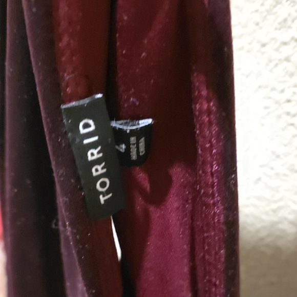 Torrid Deep Burgundy Backless Dress - Picture 6 of 9